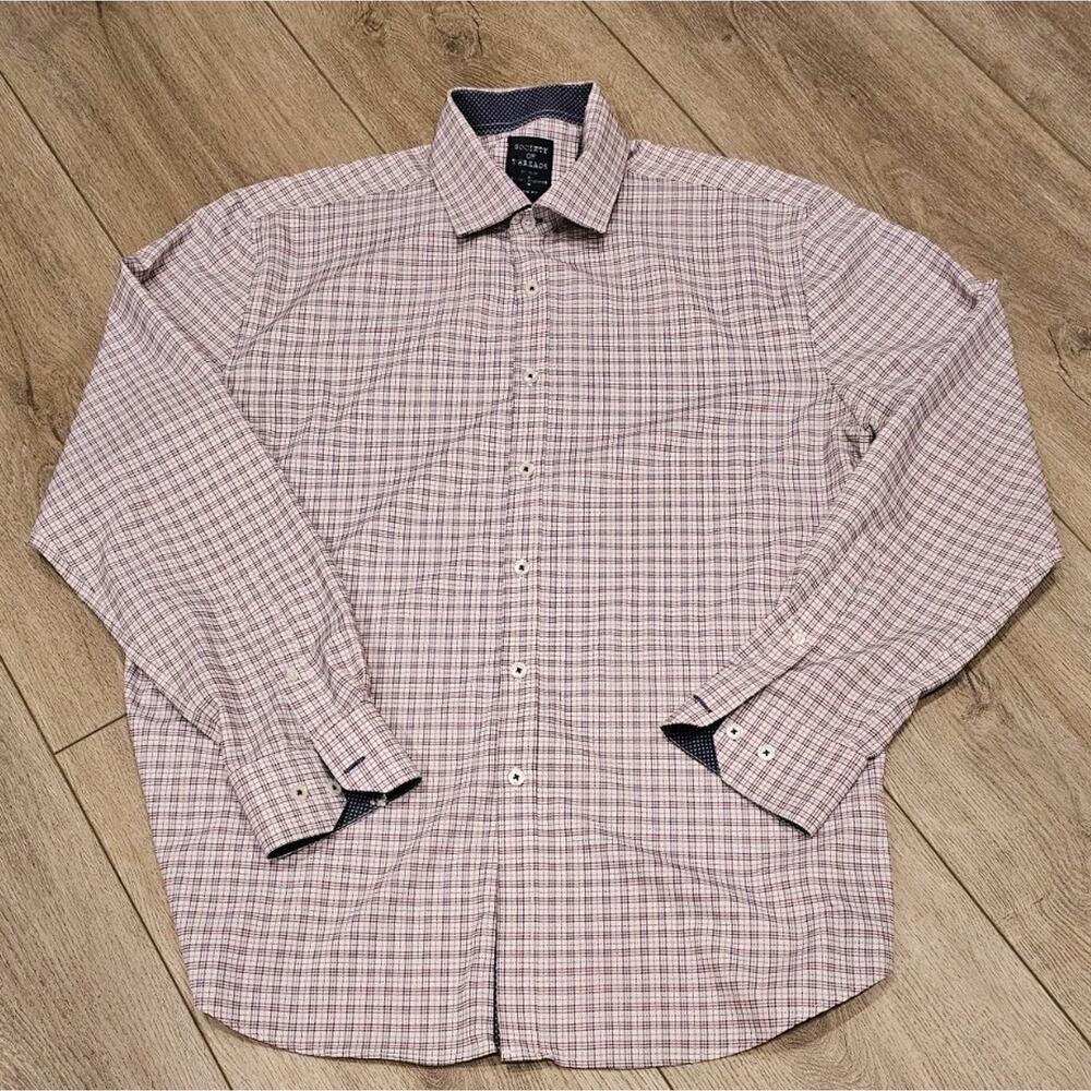 Society Of Threads No Iron Long Sleeve Button Up Shirt